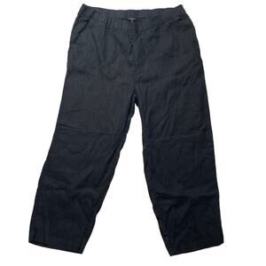 Quince European Linen Pants Black Size XL Women's